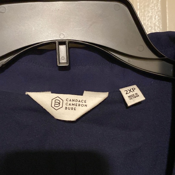 Candace Cameron Bure EUC Boyfriend Blazer 2X Petite in Midnight Blue Fully Lined - Picture 2 of 12